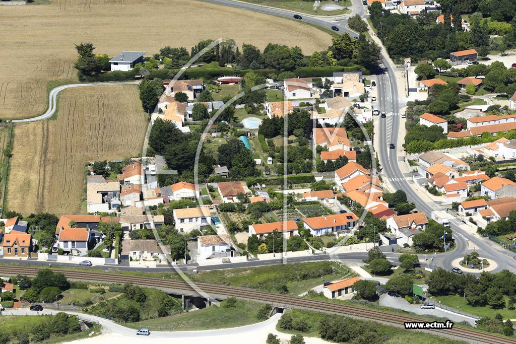Photo arienne de Angoulins (Saint Jean des Sables)