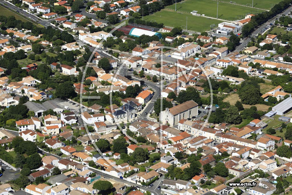 Photo arienne de Saint-Xandre