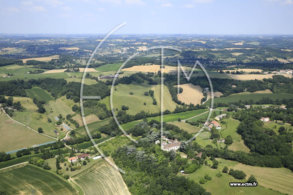 Photo arienne de Bon-Encontre (Castel Noubel)