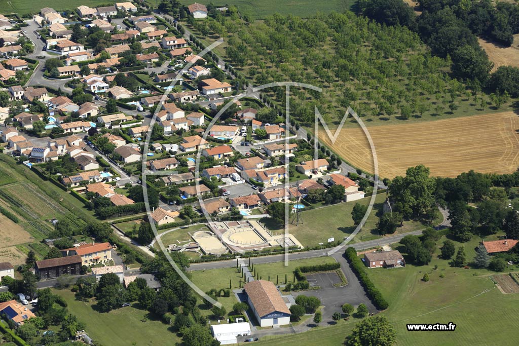 Photo arienne de Castelculier (las Crouzettes)