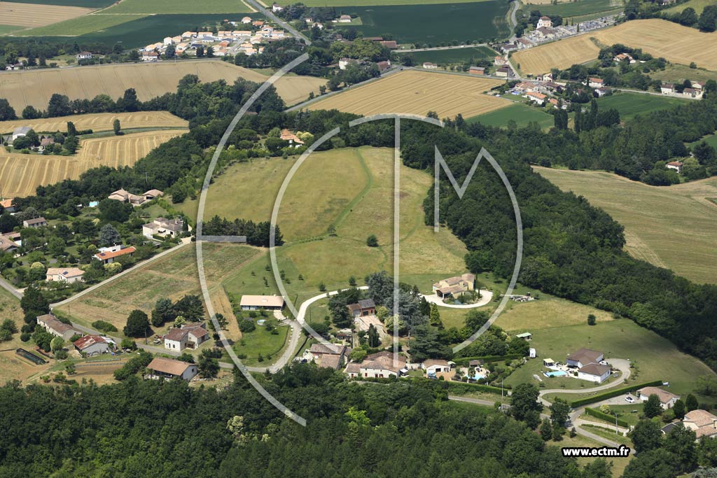 Photo arienne de Castelculier (Mauzac)