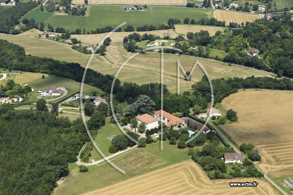 Photo arienne de Castelculier (Mauzac)