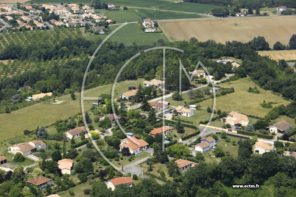 Photo arienne de Castelculier (Mauzac)