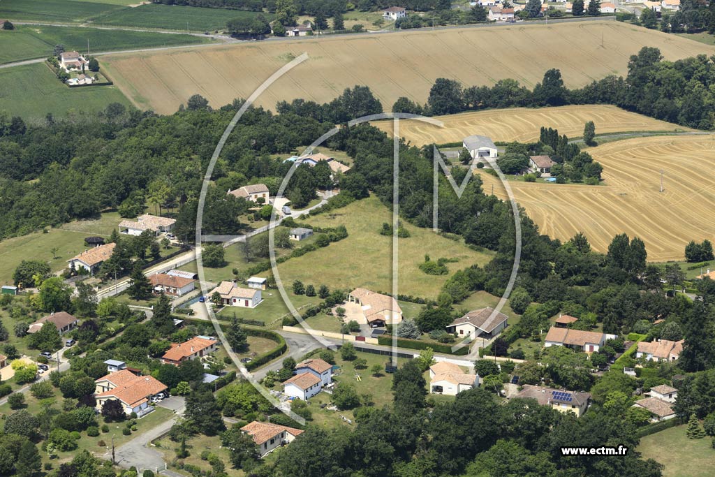 Photo arienne de Castelculier (Mauzac)