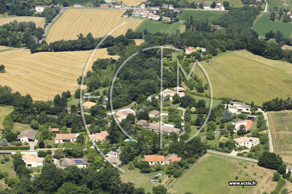 Photo arienne de Castelculier (Mauzac)