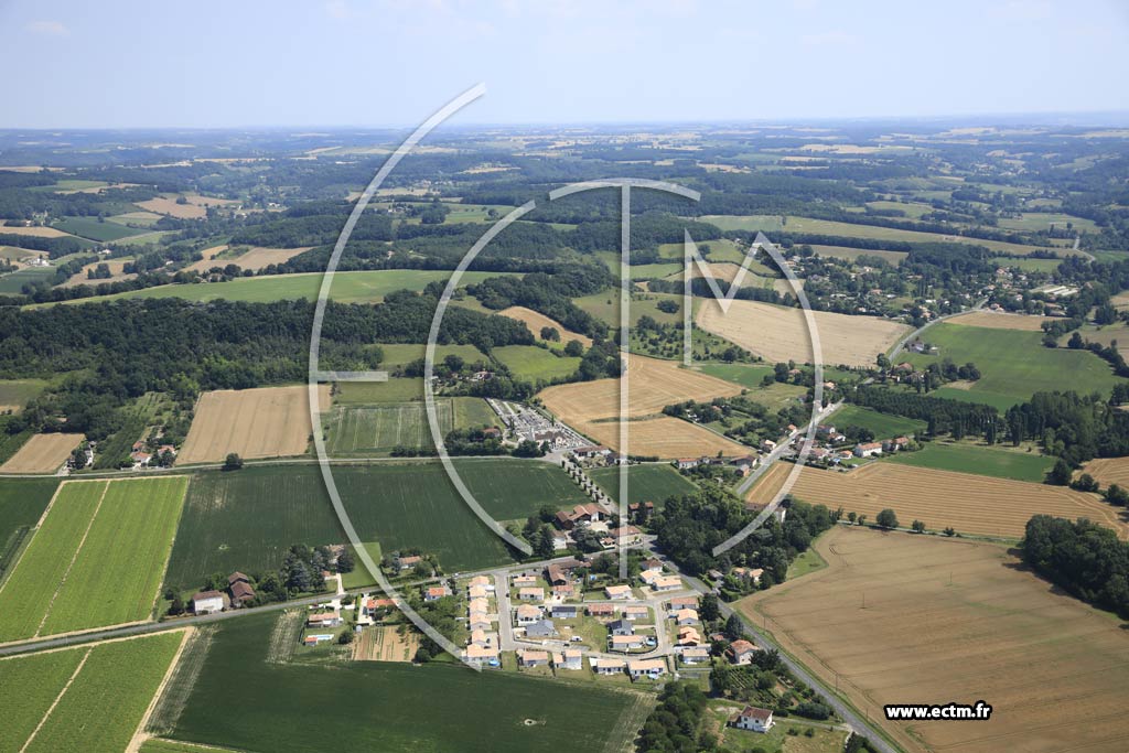 Photo arienne de Castelculier (Saint-Amans)