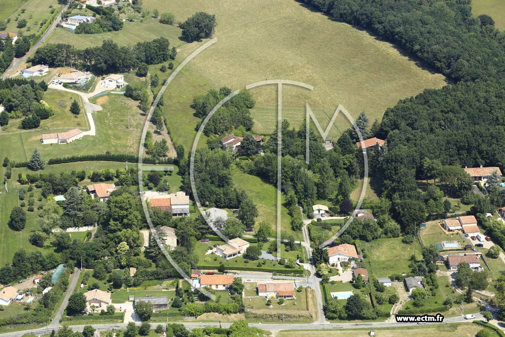 Photo arienne de Castelculier (Vitrac)