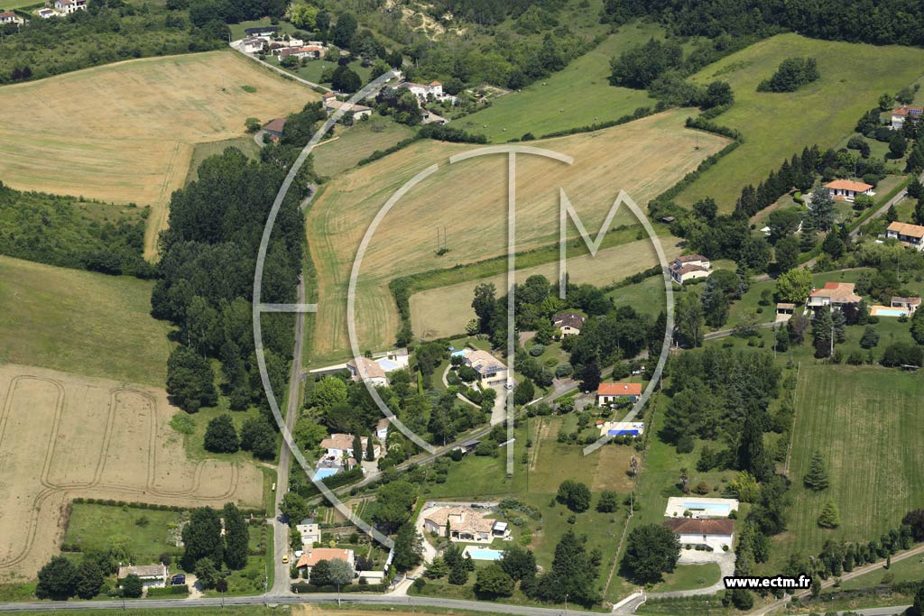 Photo arienne de Castelculier (Vitrac)