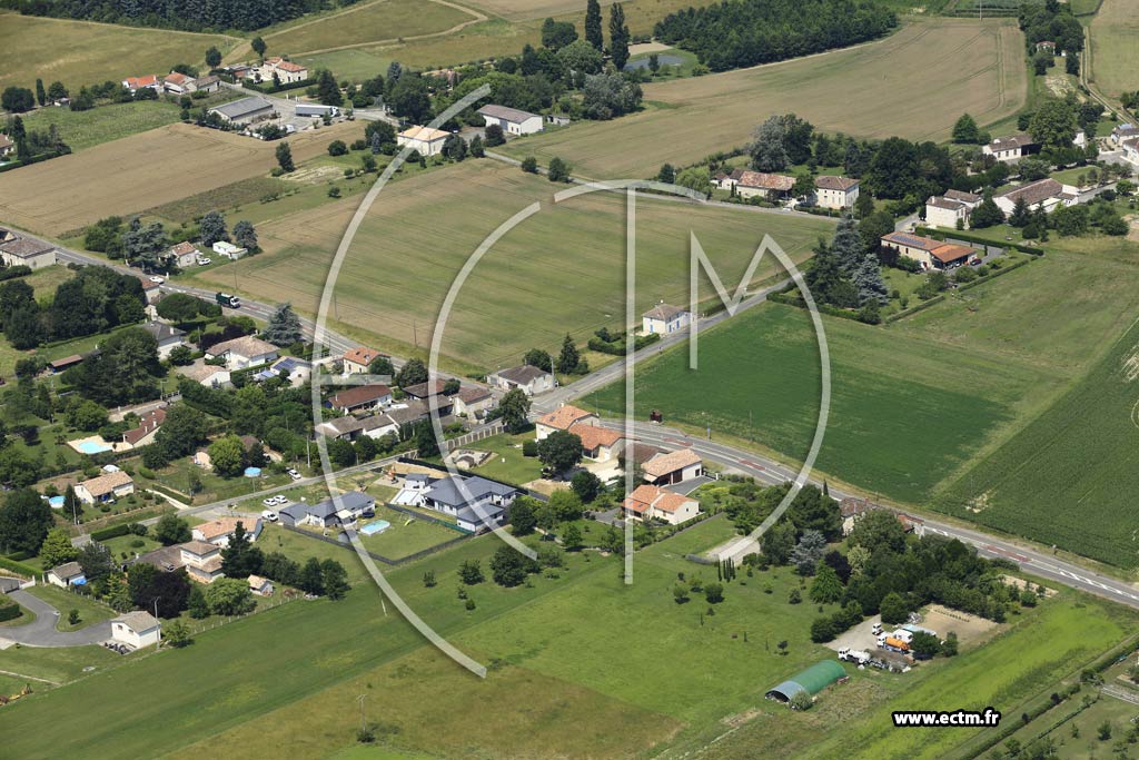 Photo arienne de Saint-Pierre-de-Clairac