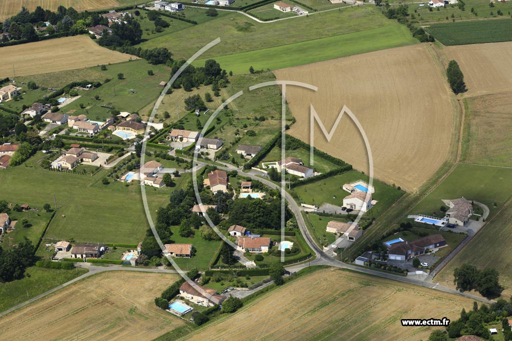 Photo arienne de Saint-Pierre-de-Clairac