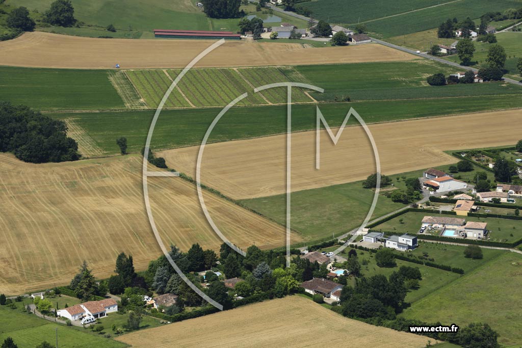 Photo arienne de Saint-Pierre-de-Clairac