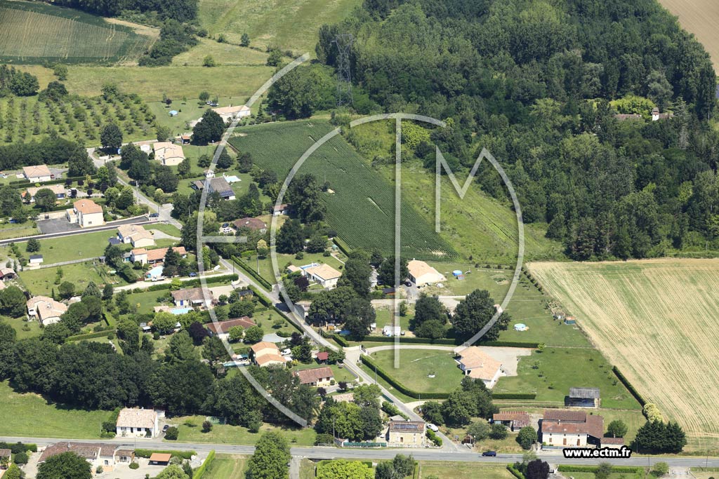 Photo arienne de Saint-Pierre-de-Clairac
