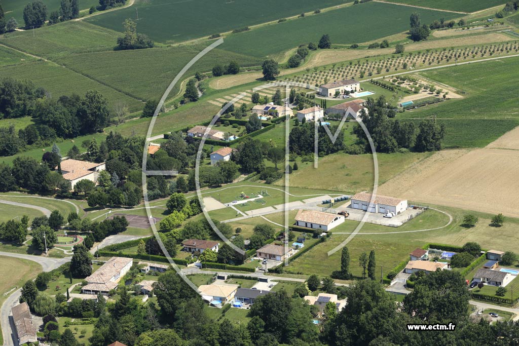 Photo arienne de Saint-Pierre-de-Clairac