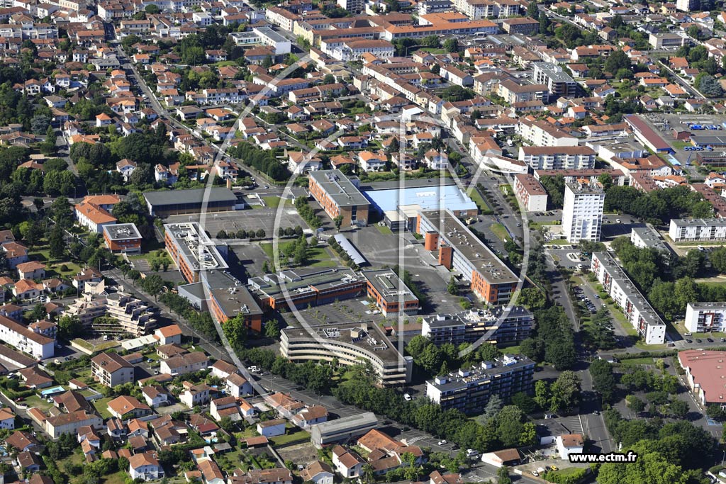 Photo arienne de Dax