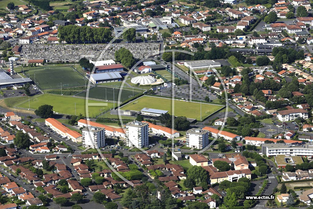 Photo arienne de Dax (Quartier Biarritz)
