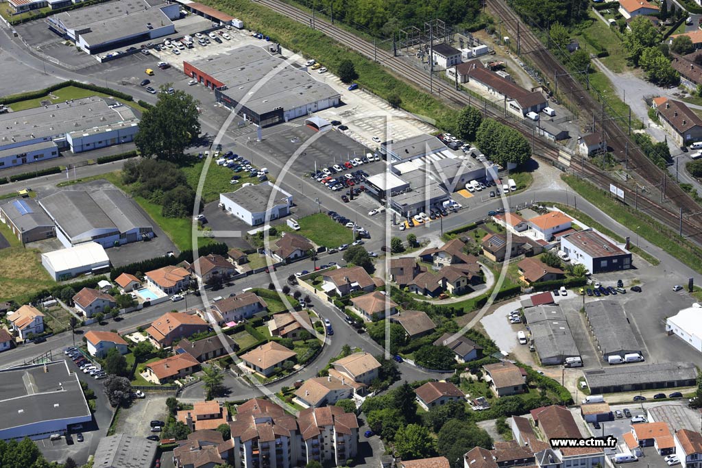 Photo arienne de Dax (Quartier Pamparra)