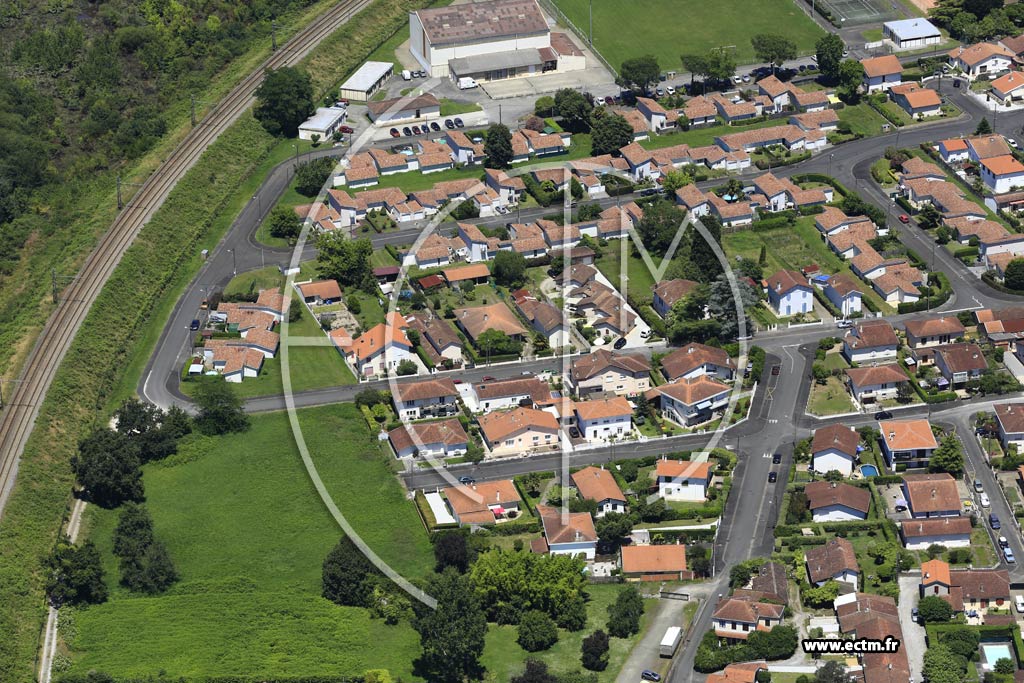 Photo arienne de Dax (Quartier Pamparra)
