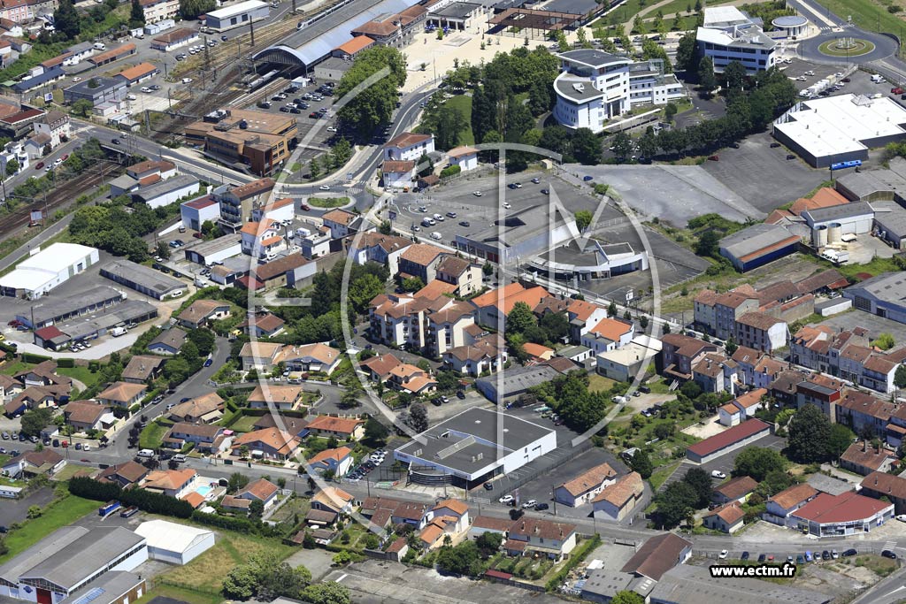 Photo arienne de Dax (Quartier Pamparra)