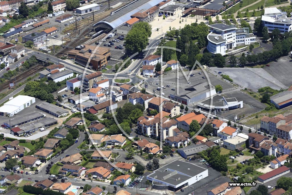 Photo arienne de Dax (Quartier Pamparra)