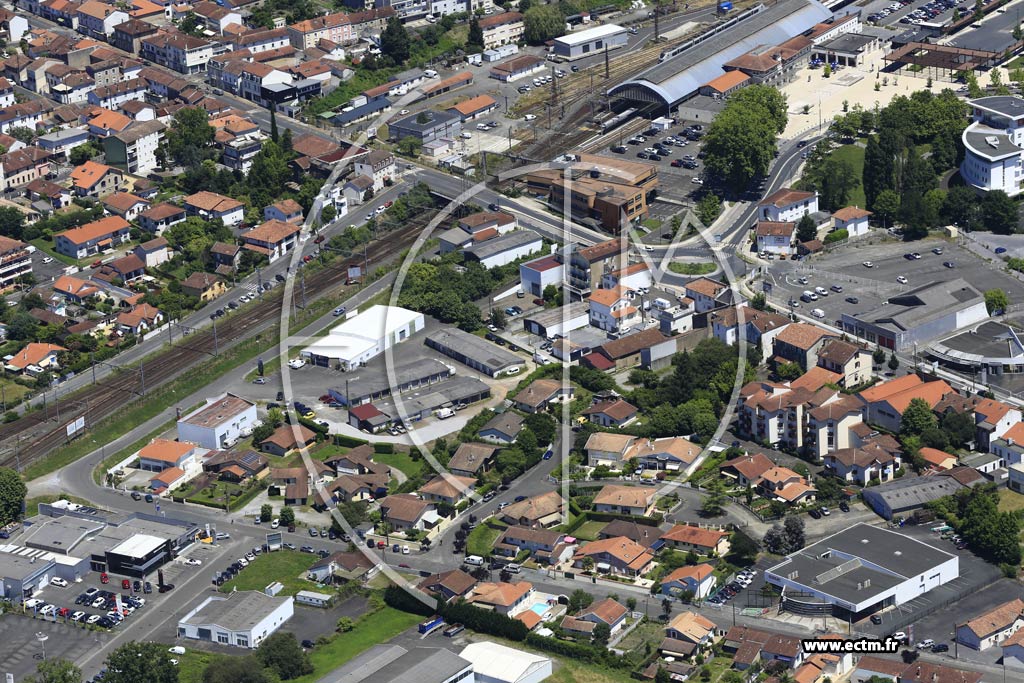 Photo arienne de Dax (Quartier Pamparra)