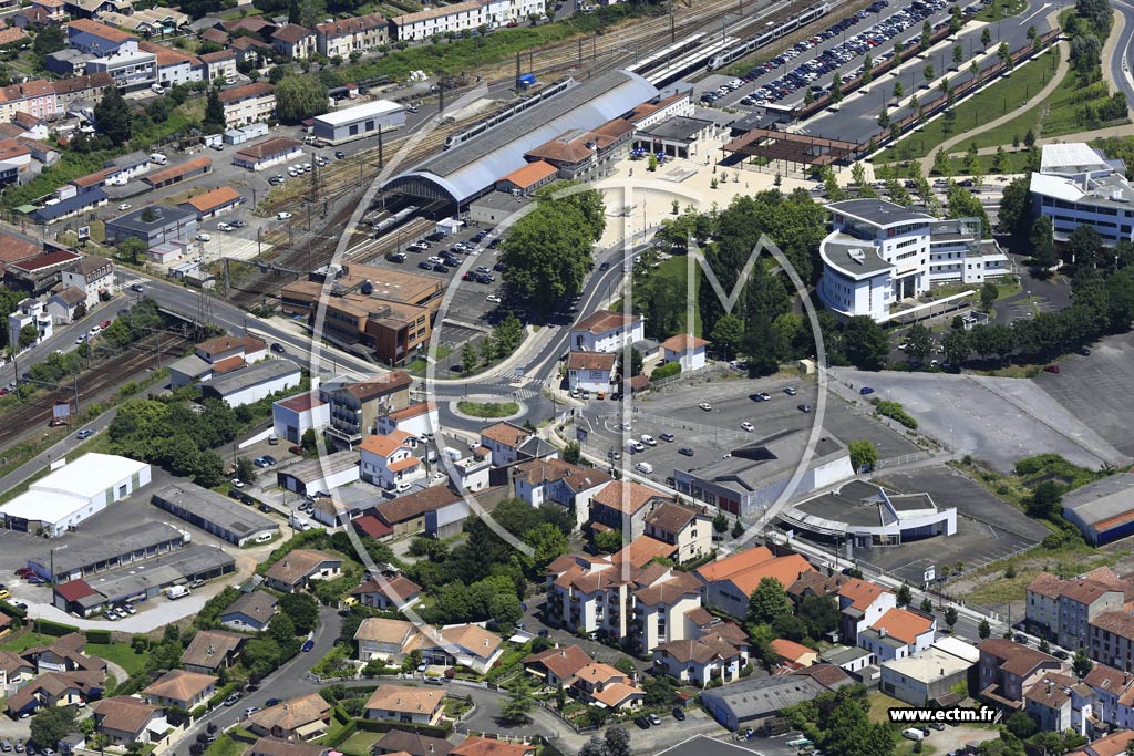 Photo arienne de Dax (Quartier Pamparra)