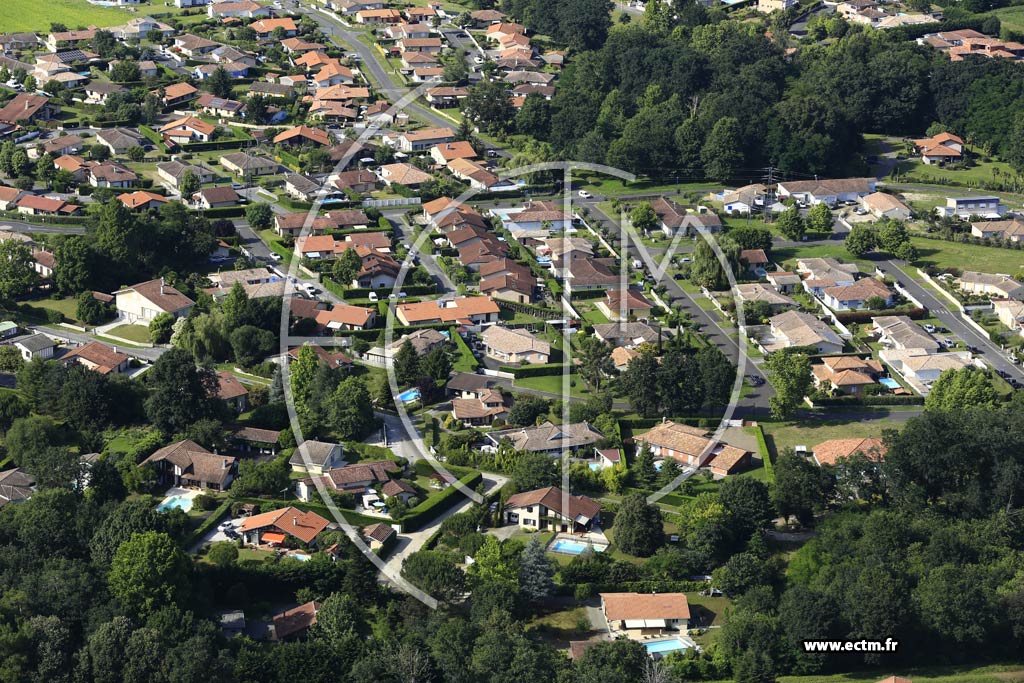 Photo arienne de Narrosse (Pomaret)