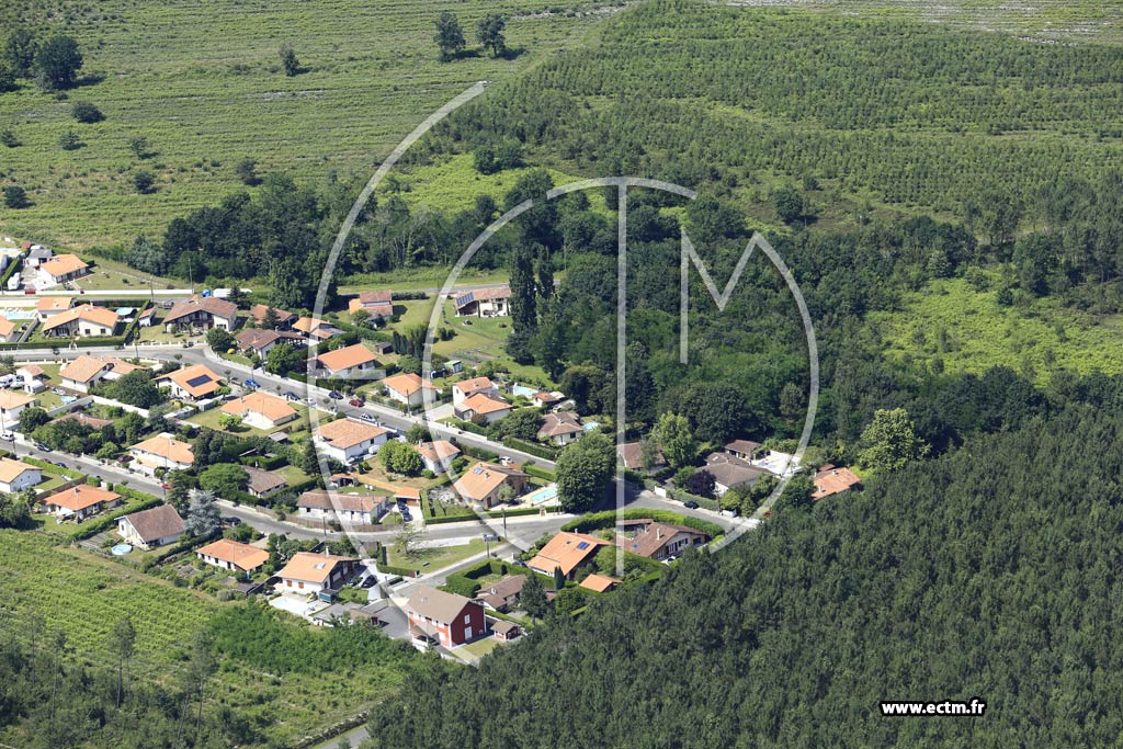 Photo arienne de Pontonx-sur-l'Adour