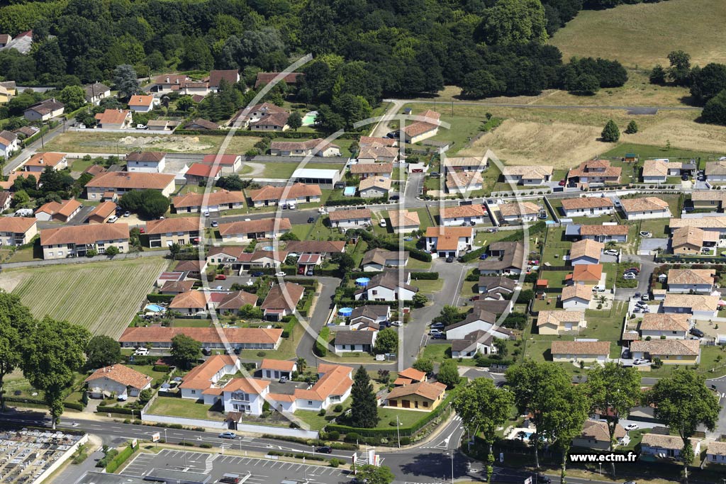 Photo arienne de Pontonx-sur-l'Adour