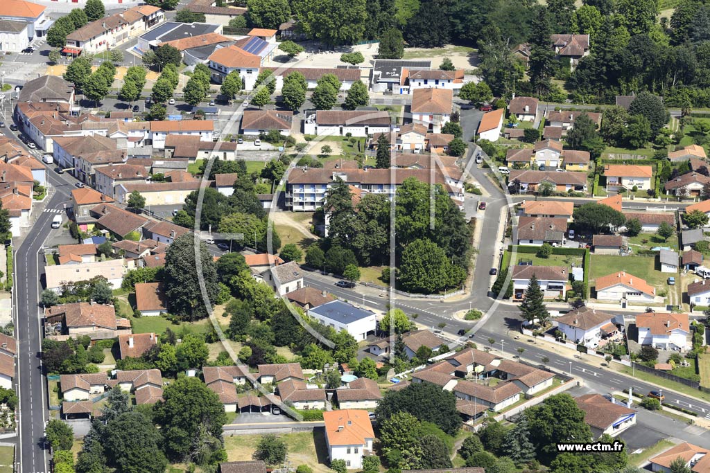 Photo arienne de Pontonx-sur-l'Adour