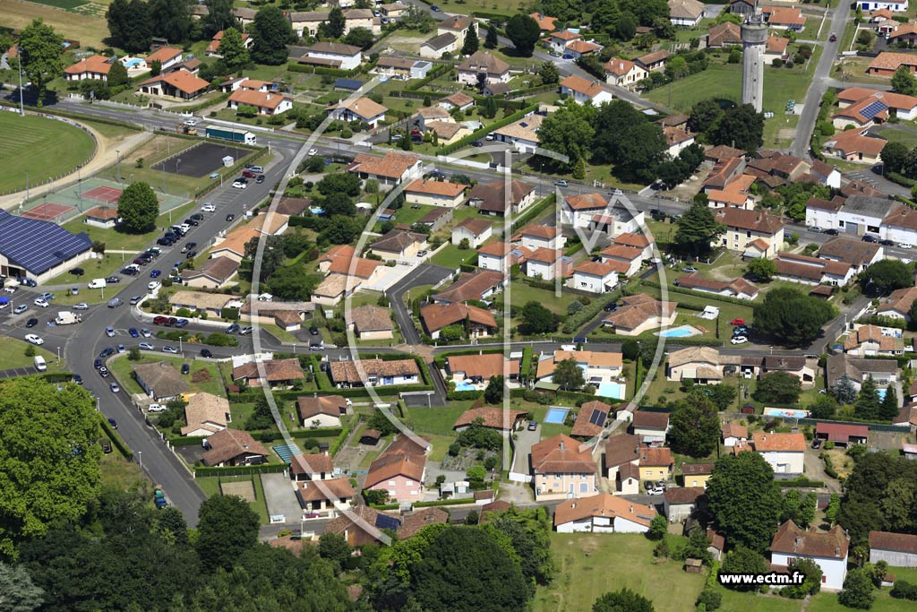 Photo arienne de Pontonx-sur-l'Adour