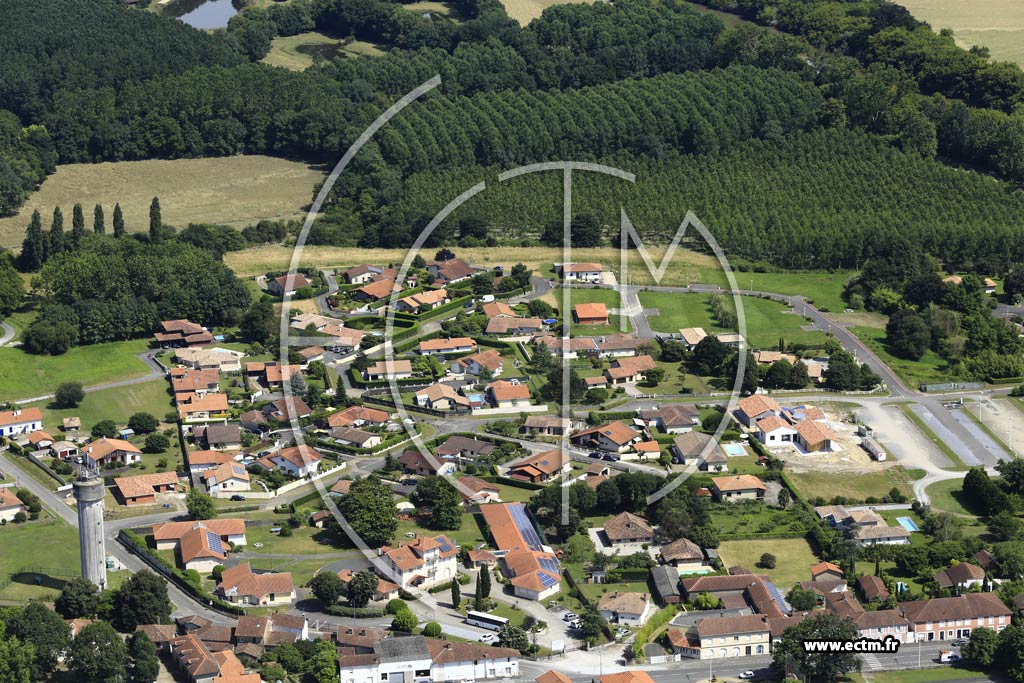 Photo arienne de Pontonx-sur-l'Adour