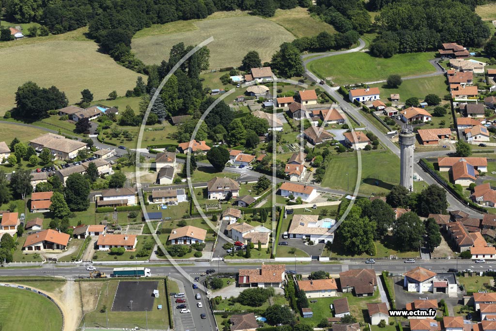 Photo arienne de Pontonx-sur-l'Adour