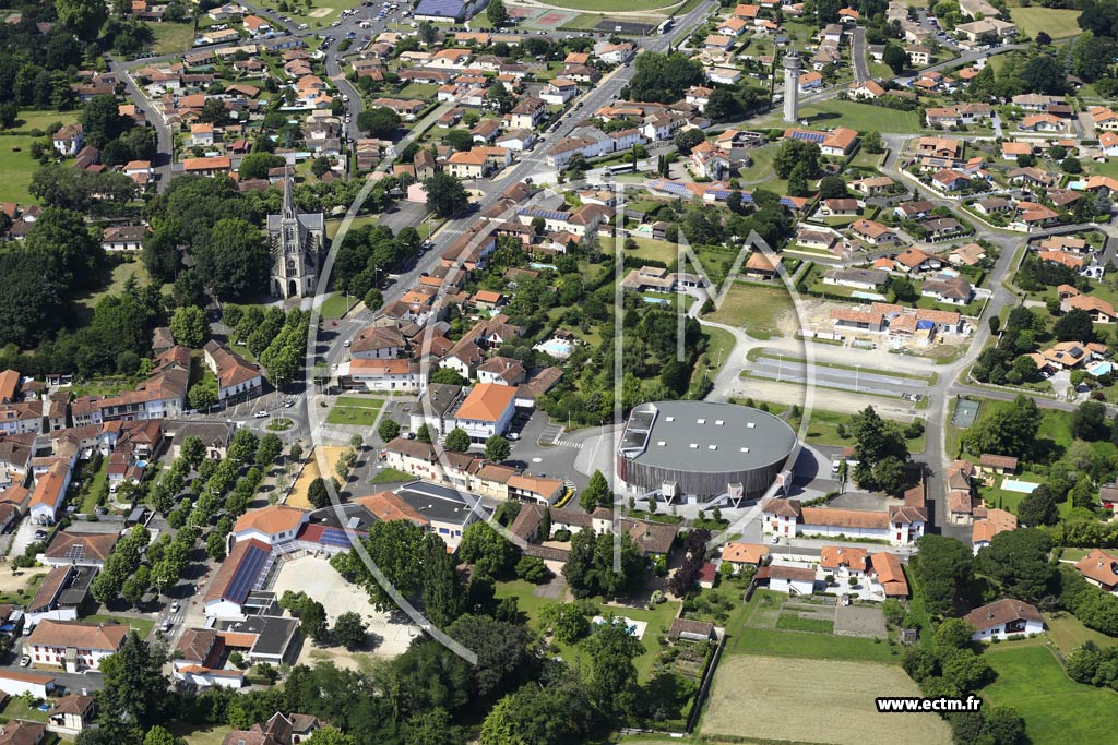 Photo arienne de Pontonx-sur-l'Adour
