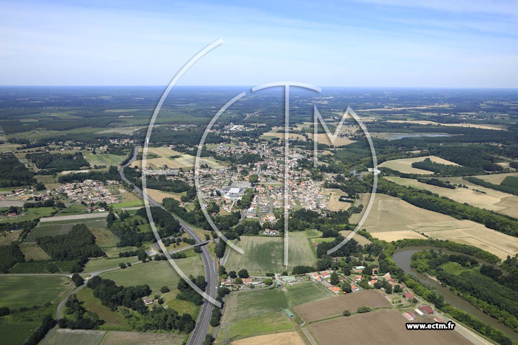 Photo arienne de Pontonx-sur-l'Adour (Thiou de la Lande)