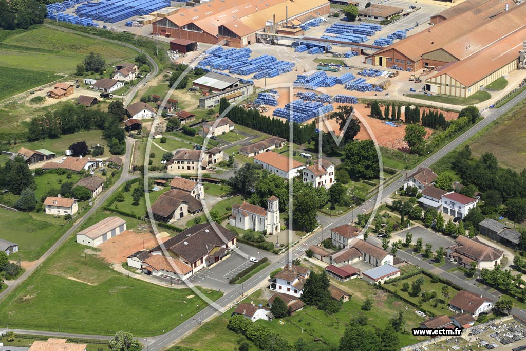 Photo arienne de Saint-Geours-d'Auribat