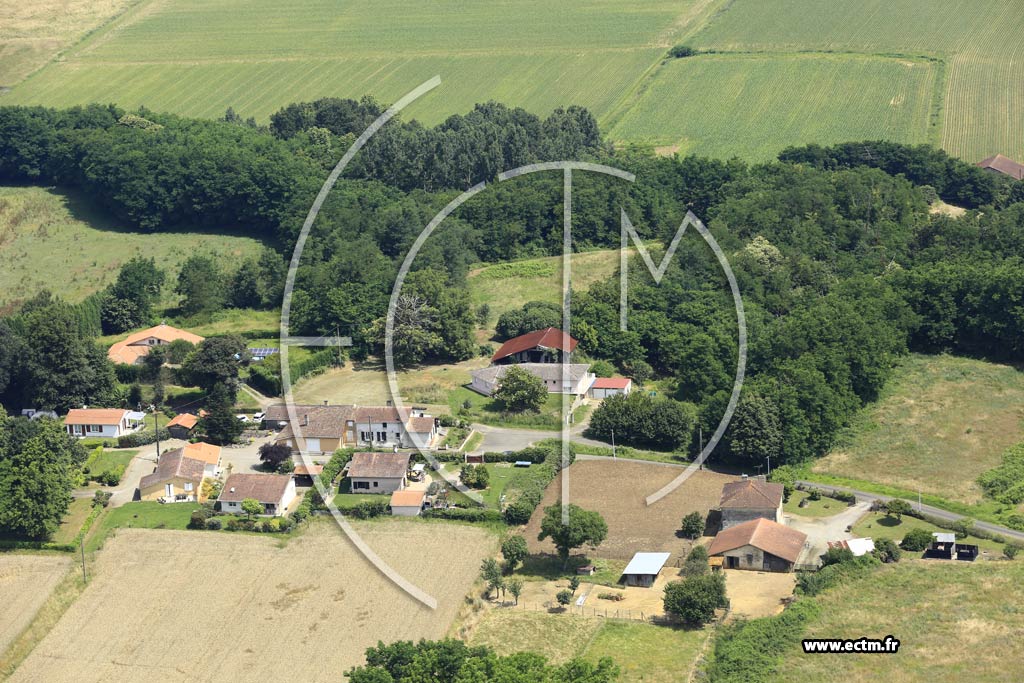 Photo arienne de Saint-Geours-d'Auribat