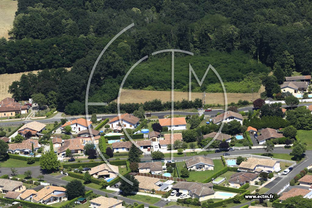 Photo arienne de Saint-Vincent-de-Paul (Buglose)