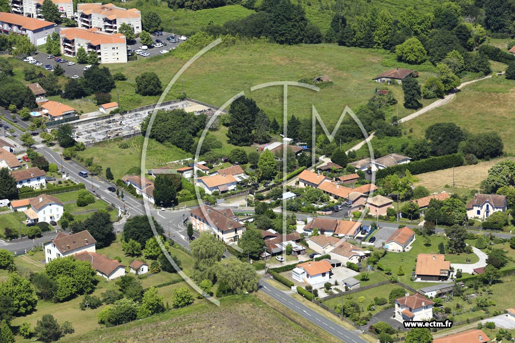 Photo arienne de Saint-Vincent-de-Paul (Buglose)