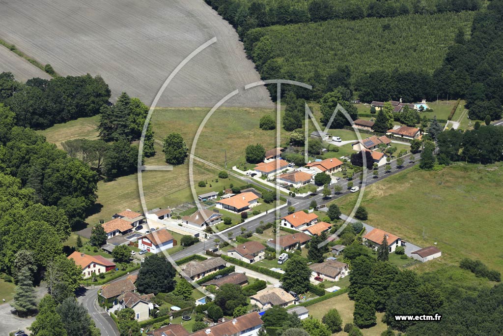 Photo arienne de Saint-Vincent-de-Paul (Buglose)