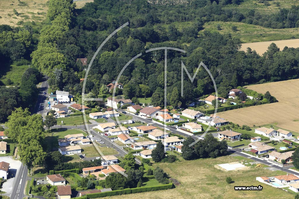 Photo arienne de Tercis-les-Bains (l'toile)