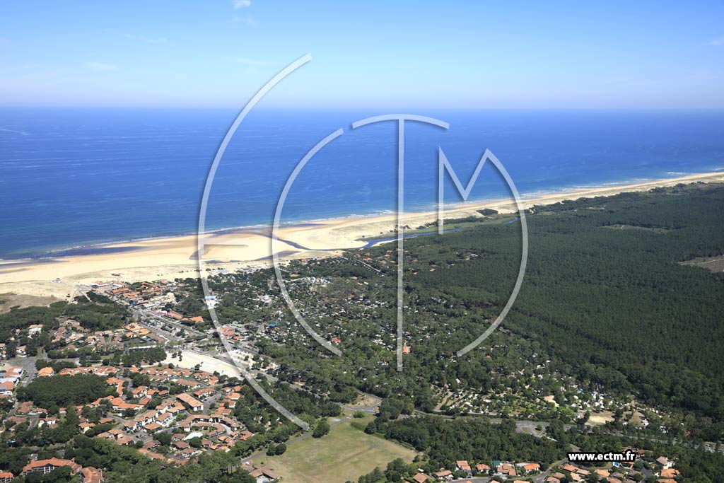 Photo arienne de Moliets-et-Maa (les Cigales)