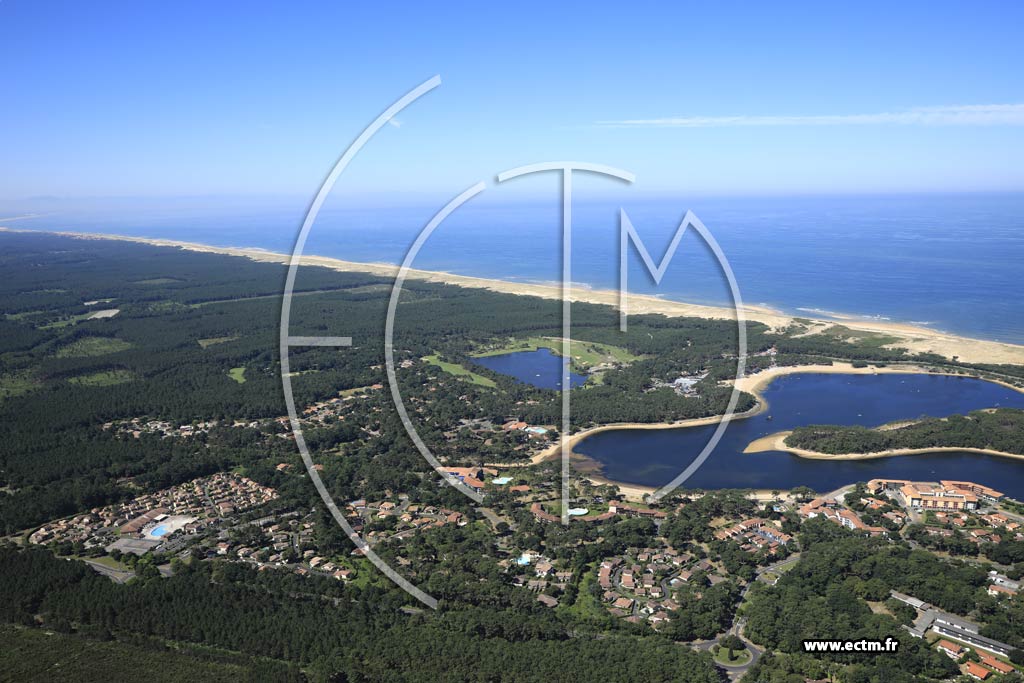 Photo arienne de Soustons (Port d'Albret)