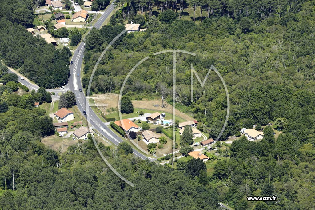 Photo arienne de Sanguinet (Lapirou)