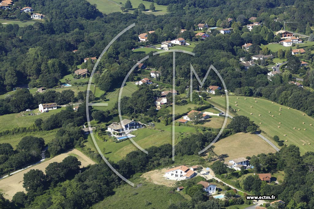 Photo arienne de Arbonne (Ziburriagako Errota)