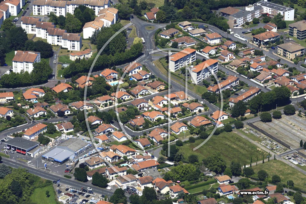 Photo arienne de Bayonne (Sainsontan)