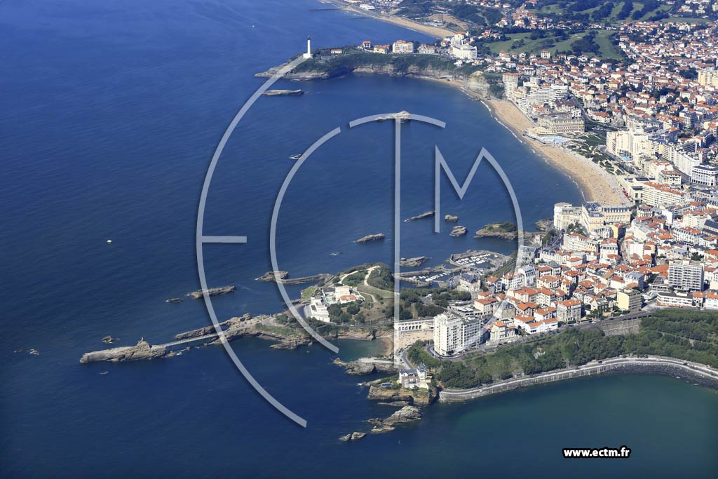 Photo arienne de Biarritz
