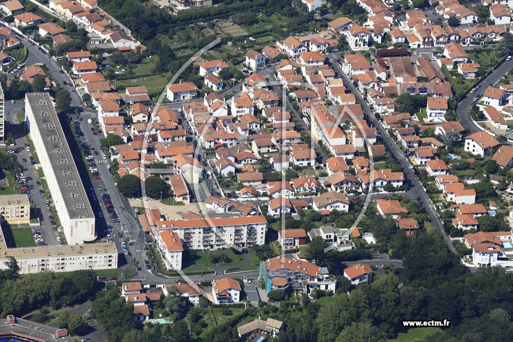 Photo arienne de Biarritz (Larrepunte)