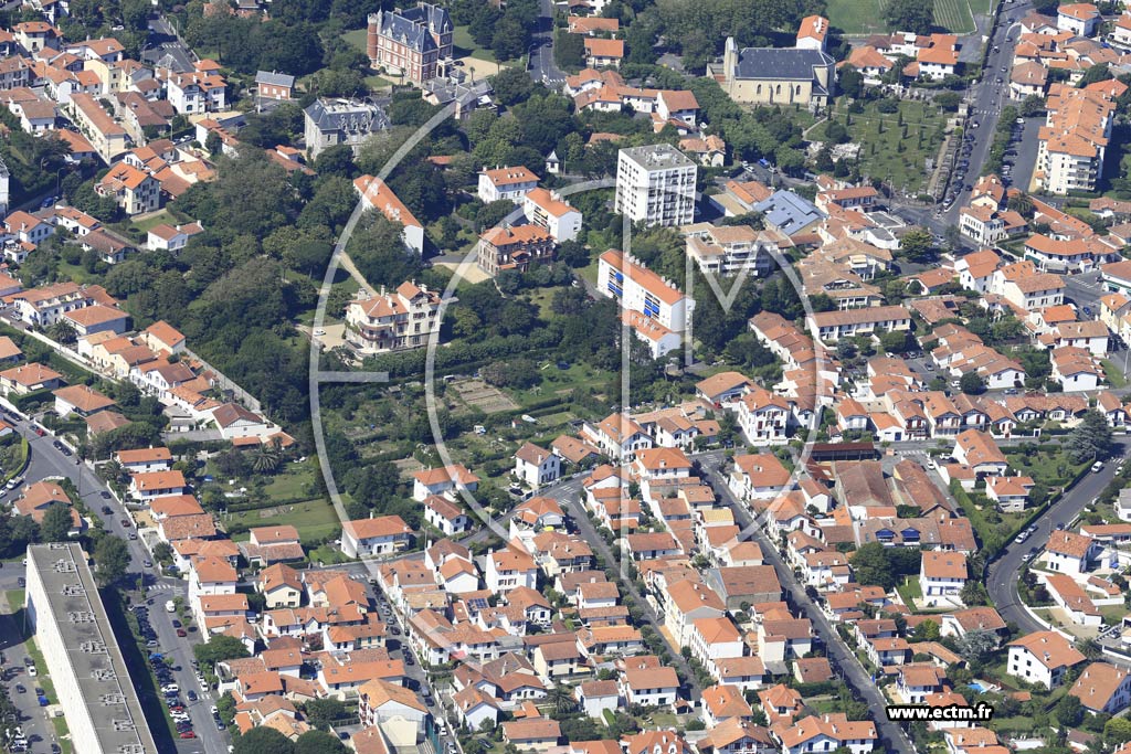 Photo arienne de Biarritz (Larrepunte)
