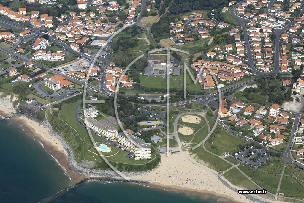 Photo arienne de Biarritz (Plage de Milady)