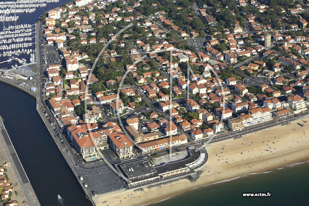 Photo arienne de Capbreton (l'Estacade)